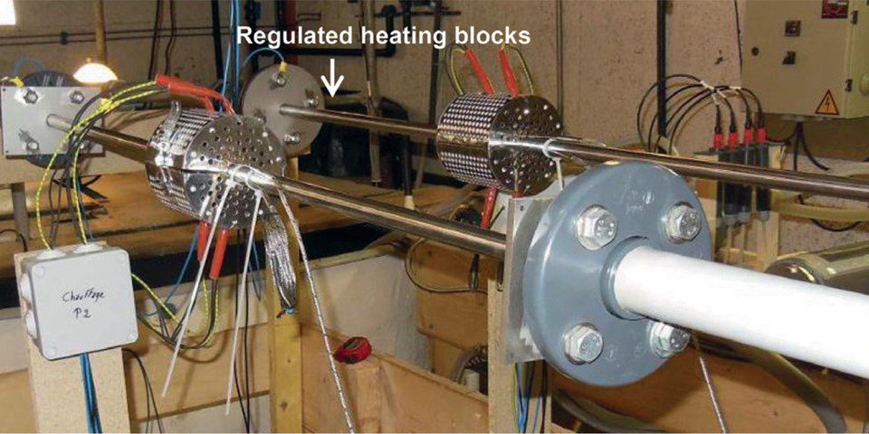 Fig 5. Photograph of the complete set-up for internal corrosion.