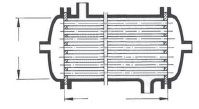 Fig. 2. Shell and tube heat exchanger D600 × 5000, 200 × D25 × 2, PN16.