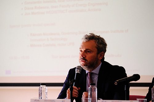 Special guest Assoc. Prof. Răzvan Nicolescu, governing board member of the European Institute of Technology