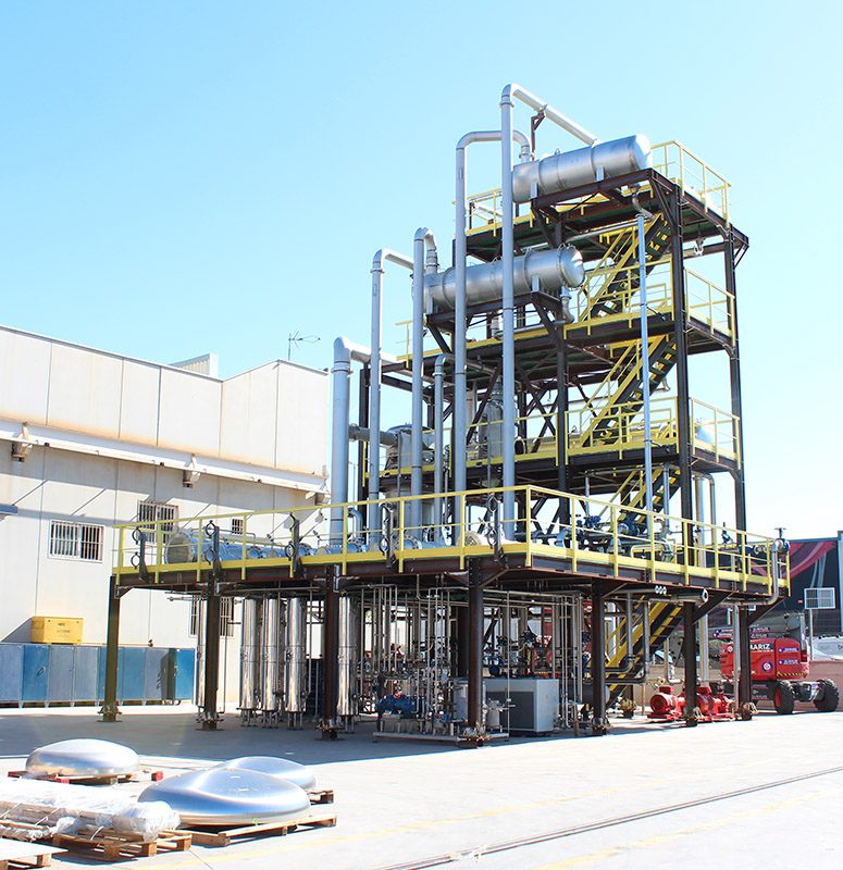 HRS Heat Exchangers has recently completed construction of its largest ever evaporator at its production facility in Murcia, Spain