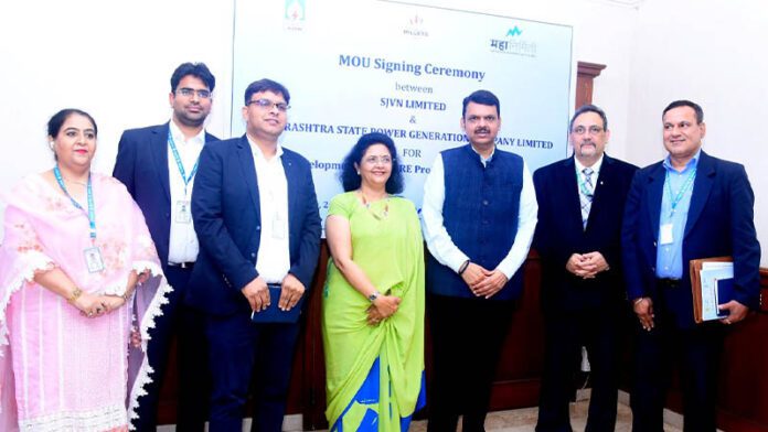 SJVN signs a MoU with MAHAGENCO