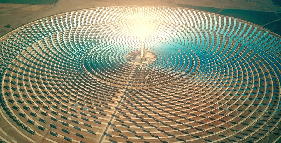 Gemasolar concentrated solar power plant in Fuentes de Andalucía, Spain, utilises a molten salt heat storage system. Image: Dreamstime