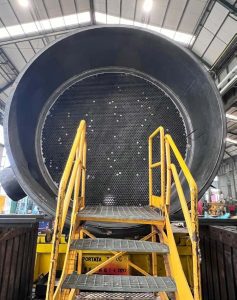 Straight tubes made with Safurex material supplied by Alleima to Belleli Energy CPE welded to the tube plate of a High Pressure Stripper.