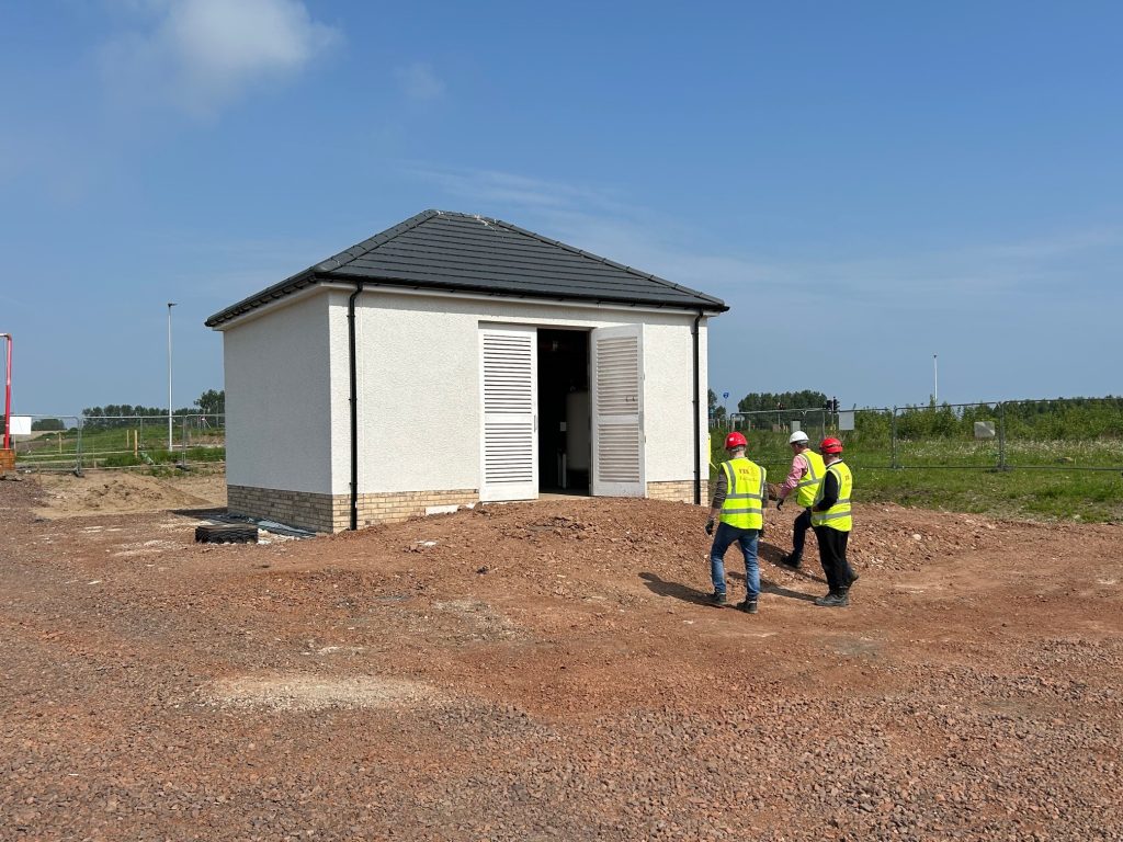 Keeping the substation in safe housing.