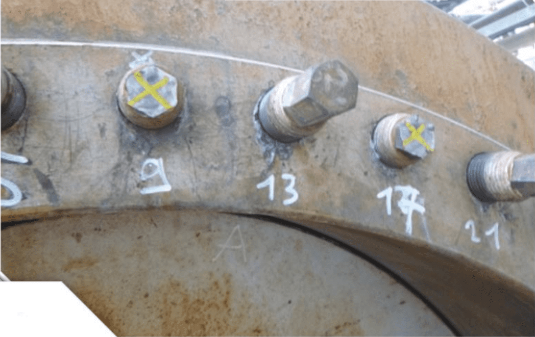 Figure 3 Seized Push Bolts