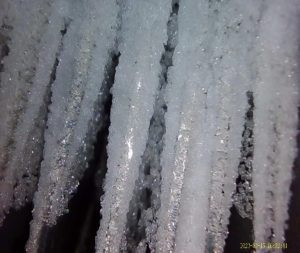 Figure 8: CO2 crystals captured in bio-LNG process.