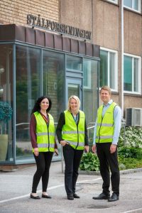 Eleonora Bettini, Karin Forsling, and Daniel Gullberg at Alleima’s headquarters in Sandviken, Sweden.