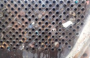 Figure 3. Fouling in heat exchanger.