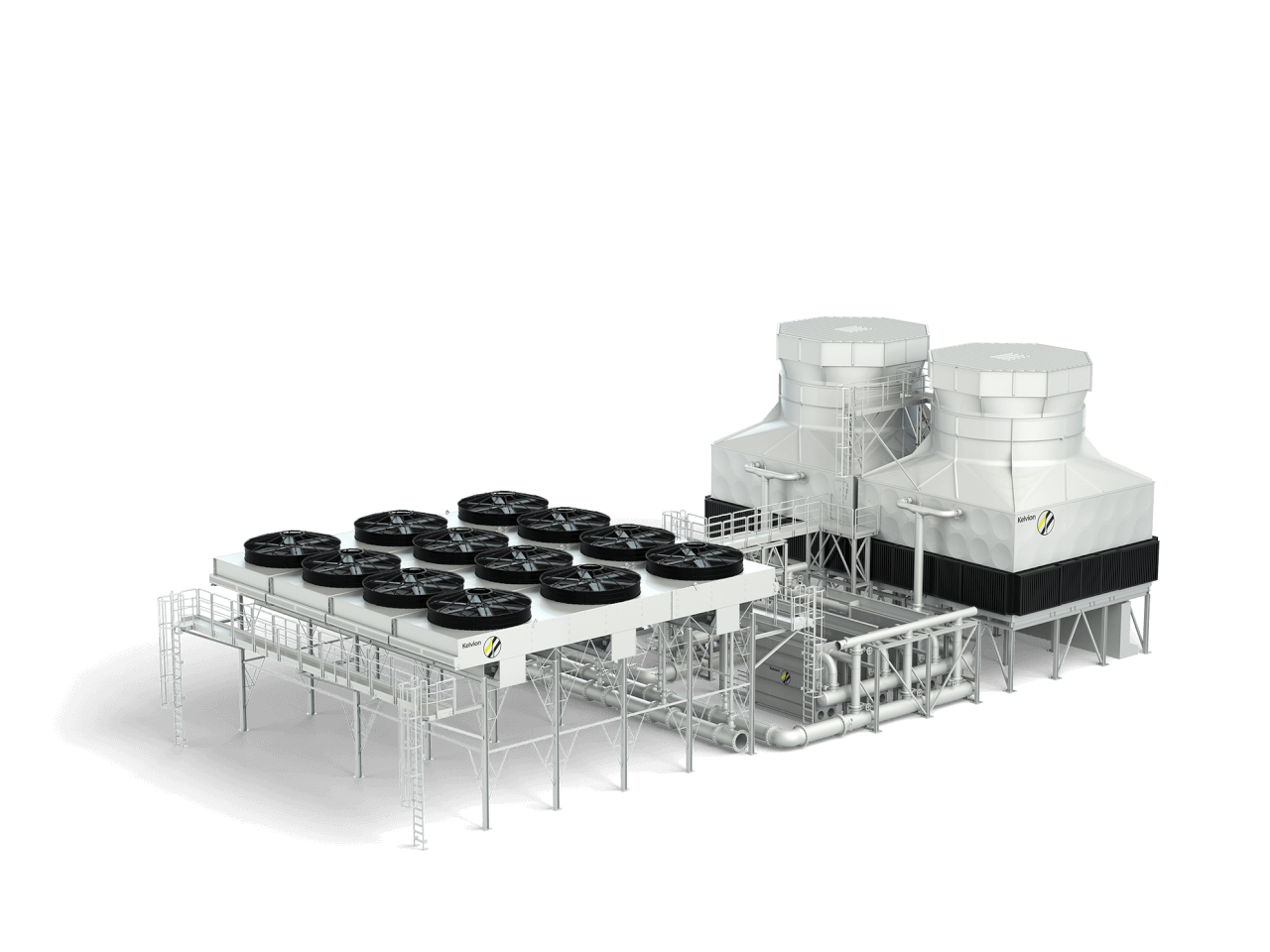 Cascade cooling system. Photo courtesy of Kelvion.