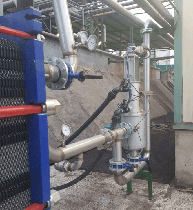 By maintaining clean heat transfer surfaces, companies can significantly reduce their carbon footprint. Photo courtesy of Filternox.