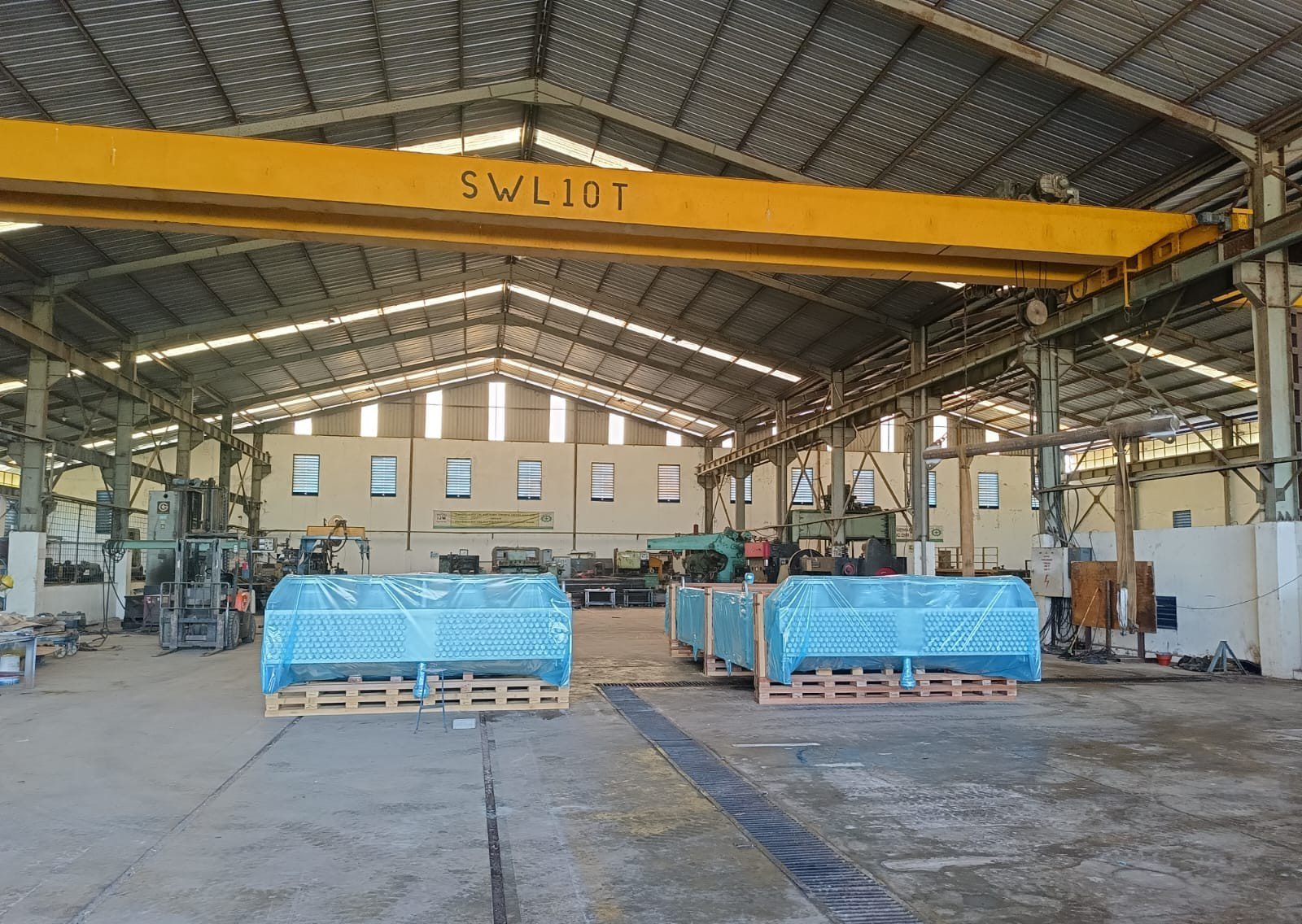 Heat exchangers being prepared for shipment. Image courtesy of Tiga Ombak, Cortec® Case History 852.