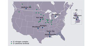 CF Industries’ ammonia network
