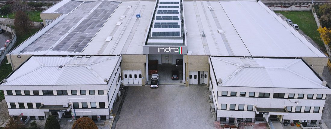 Indra Headquarters in Magenta, West of Milan, Italy.