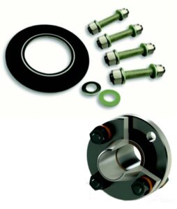 Flange with insulation kit