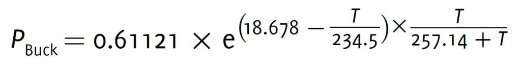 Buck equation