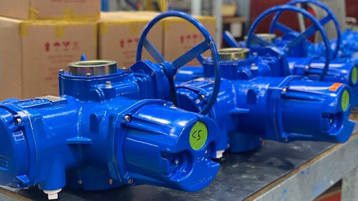 Limitorque MX being prepped for C5 coating