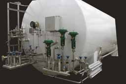 Cryogenic valves on a hydrogen tank