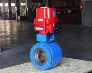 Figure 4. Installation of wafer type monoblock valves in an industrial fluid control system.