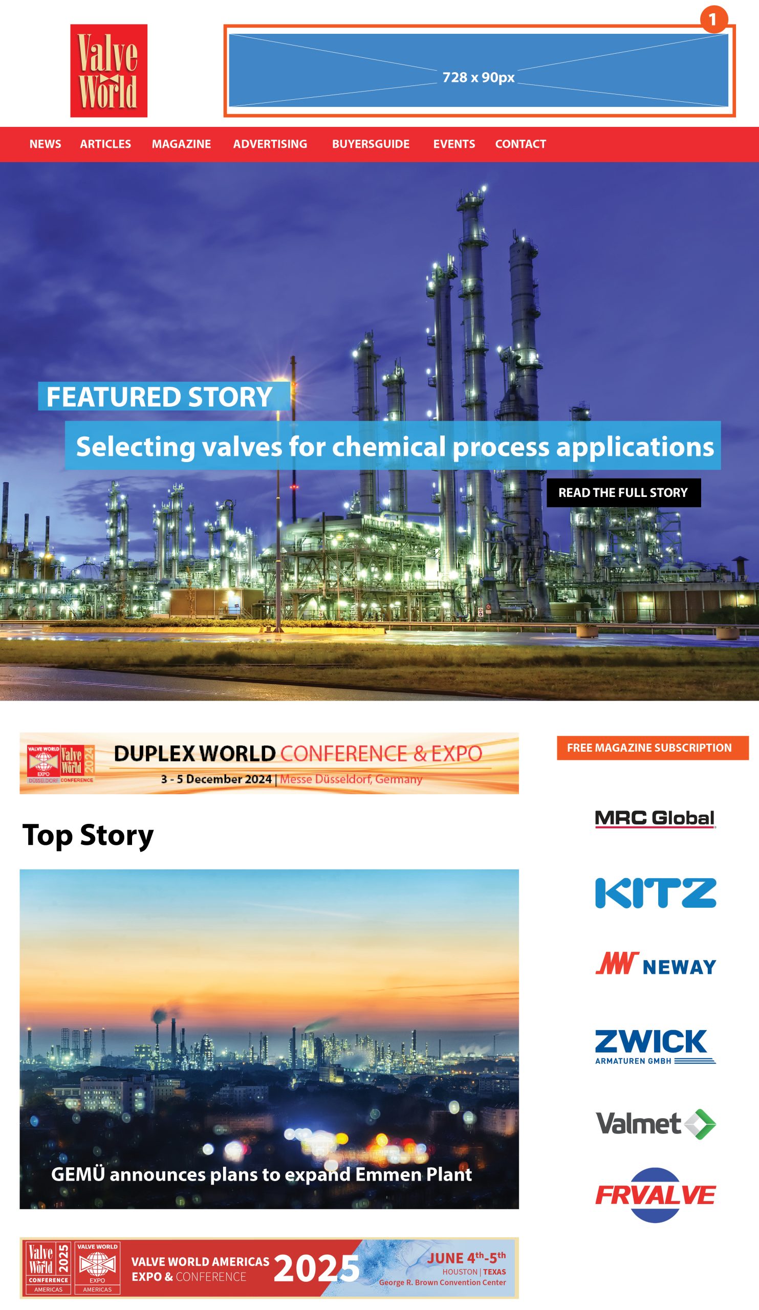 1. Top Leader Board Banner