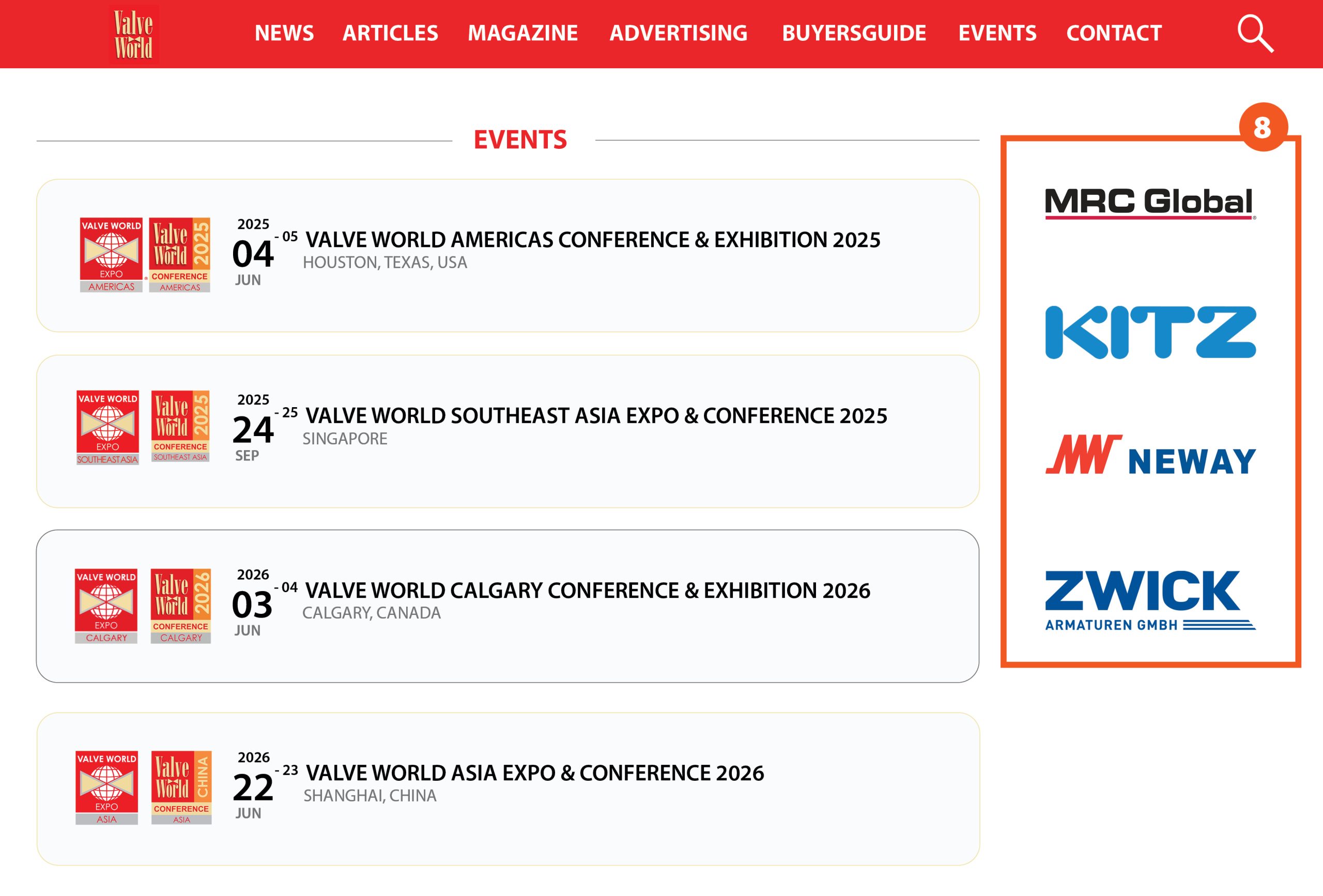 8. Event Page Logo Banner