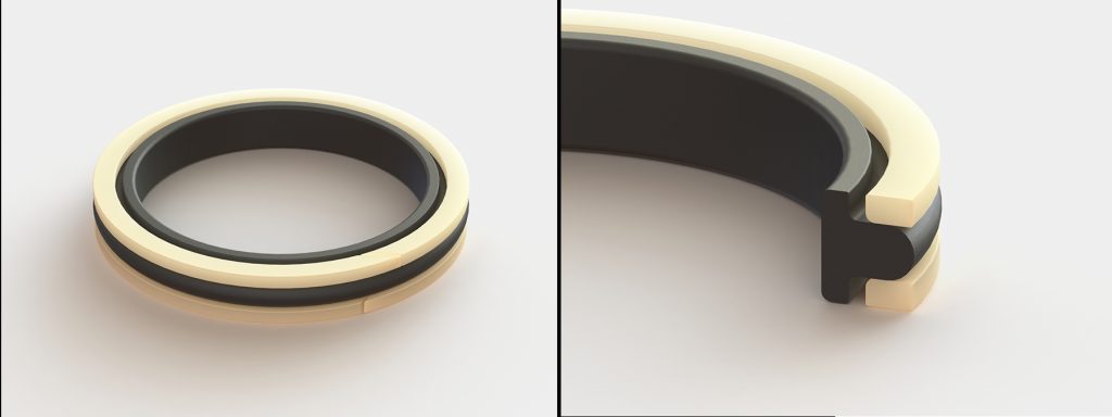 Kalrez® T-Seal + PEEK back up ring supplied in kit