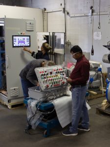 Velan Programmable Logic Controller and control panel