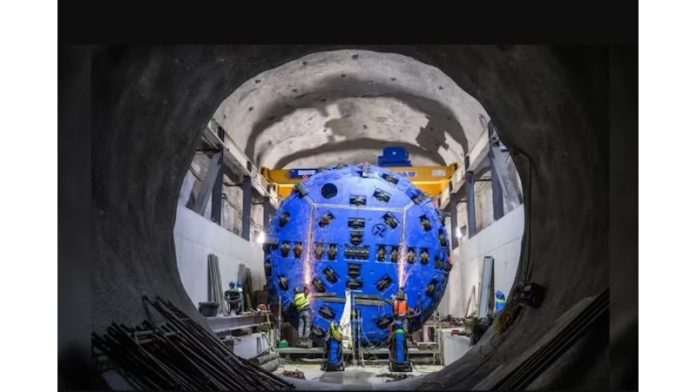 TBM begins excavation on the pressure tunnel TBM begins excavation on the pressure tunnel