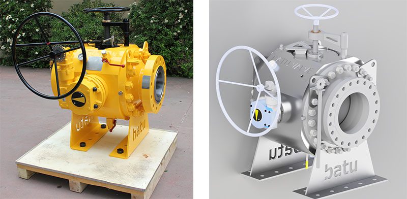 Figure 1. 3D Design and model of installed pig ball valve in the Vietnam Offshore Project