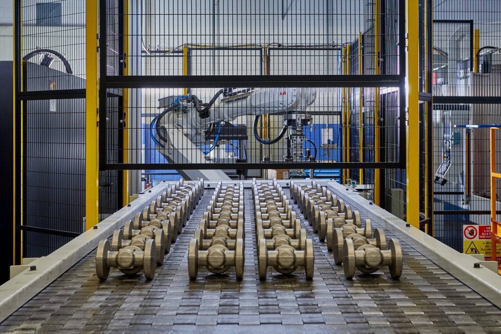 Pictured here is one of many state of the art machining centres that are carefully engineered to manufacture valve bodies and bonnets. Using robotics, Bonney Forge Europe has increased its throughput and quality of product.