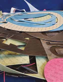 Fig.1: Gasket sheet cuttings