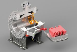 Figure 2. Cross-sectional view of wafer pig valve: full-bore ball cavity ensures smooth pig passage and minimal turbulence.