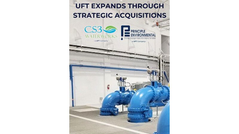 UFT acquires CS3 Water Works & Principle Environmental
