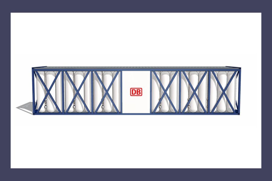 DB Cargo unveils high-pressure hydrogen container for rail transport