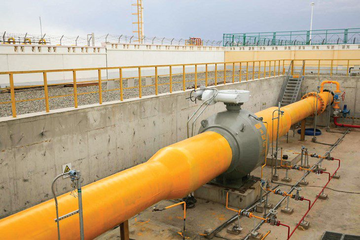 56” Full Welded Ball Valve.