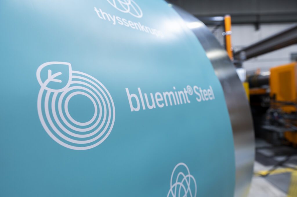 bluemint® Steel – thyssenkrupp’s high-quality fl at steel with a reduced CO2 intensity.