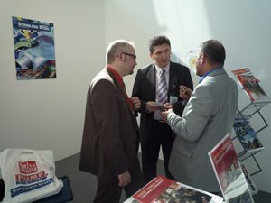 visitors at VW stand