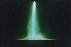 Plasma torch inside the furnace