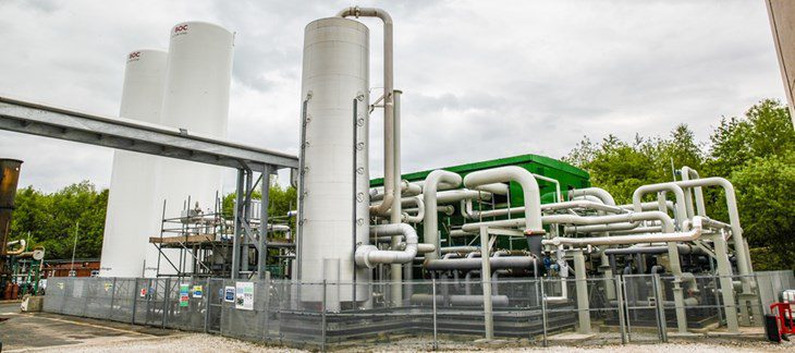 Highview’s LAES pre-commercial demonstration plant in Greater Manchester, UK.