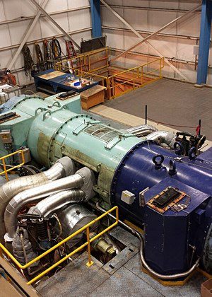 The radial steam turbine powered a Canadian pulp manufacturing plant.