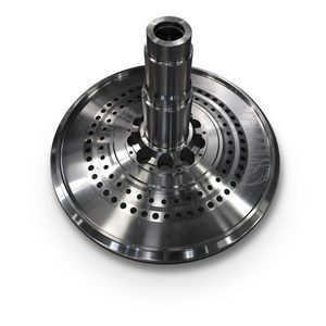 The new stub shaft was reverse engineered from class 7 stainless steel.