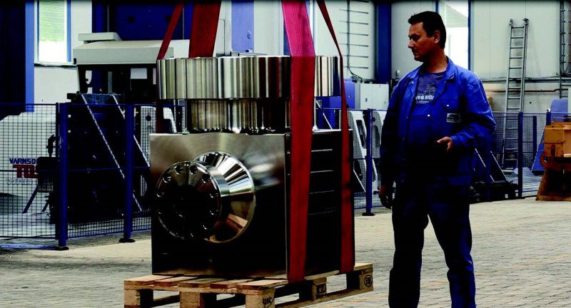This Blow Out preventer valve housing is manufacturer from solid Inconel 625 and had a forging weight of 14,5 tons.