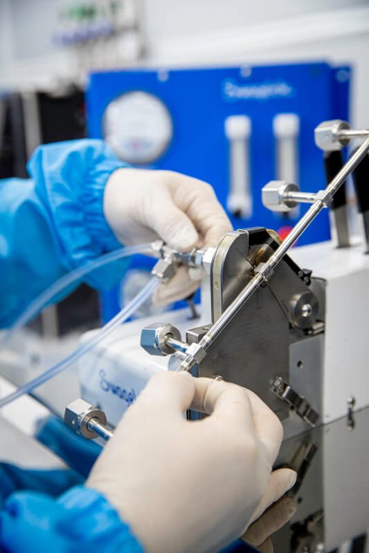 The gases used in semiconductor assembly are highly toxic and sometimes inflammable; corrosion due to gas concentration or moisture is a major challenge. Photo: © 2022 Swagelok Company.