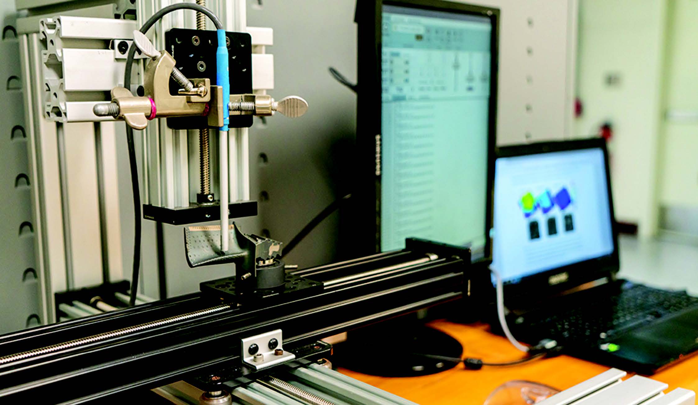 The team’s custom three-axis magnetic sensor is capable of mapping the surface and revealing the regions where an embedded magnetic tag is accessible. Image: Texas A&M Engineering