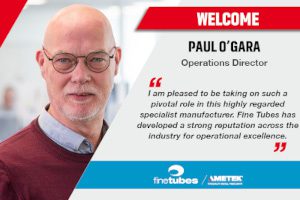 Fine Tubes names Paul O’Gara as its Operations Director