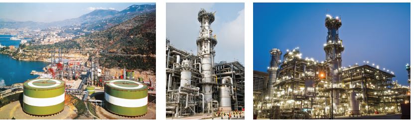 Three LNG projects developed by Italian engineering company Saipem.