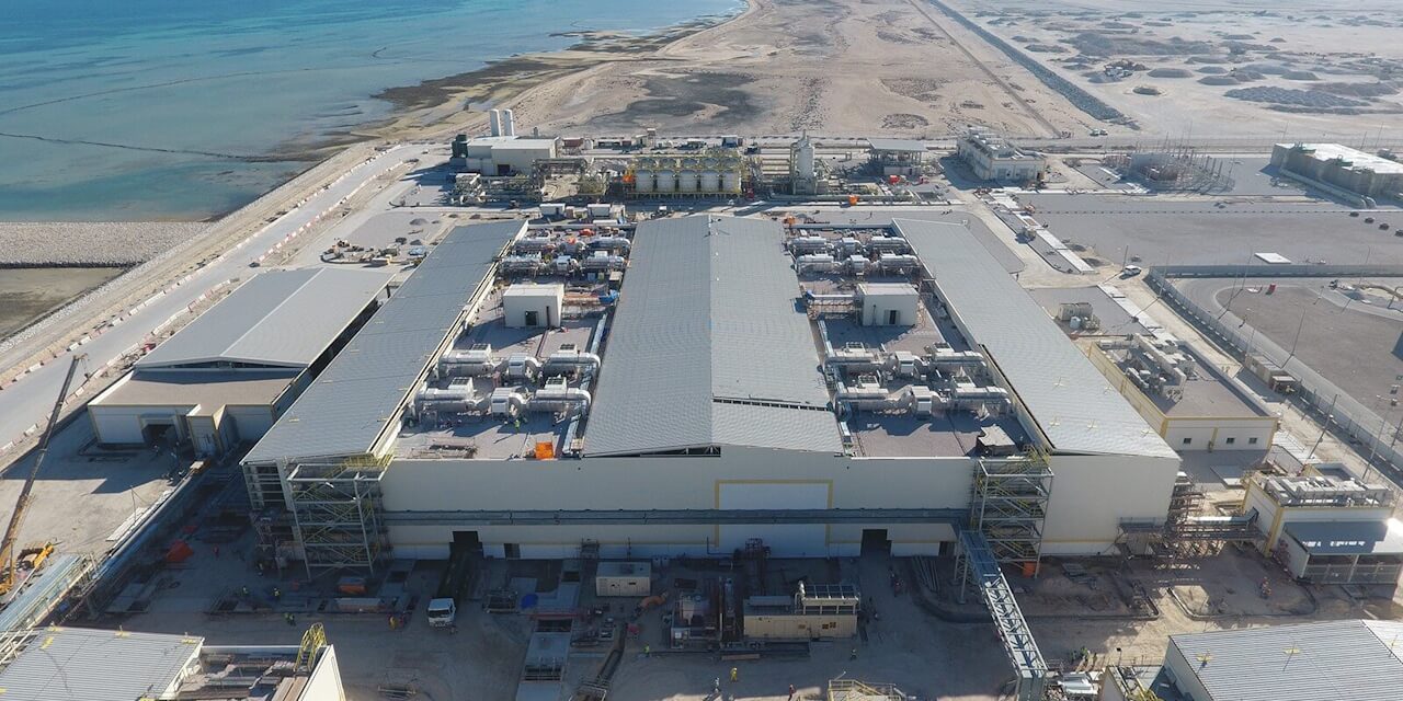 The ACCIONA reverse osmosis desalination plant in Qatar has a total daily capacity of 894,000 m3.