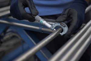 Quality testing during production.