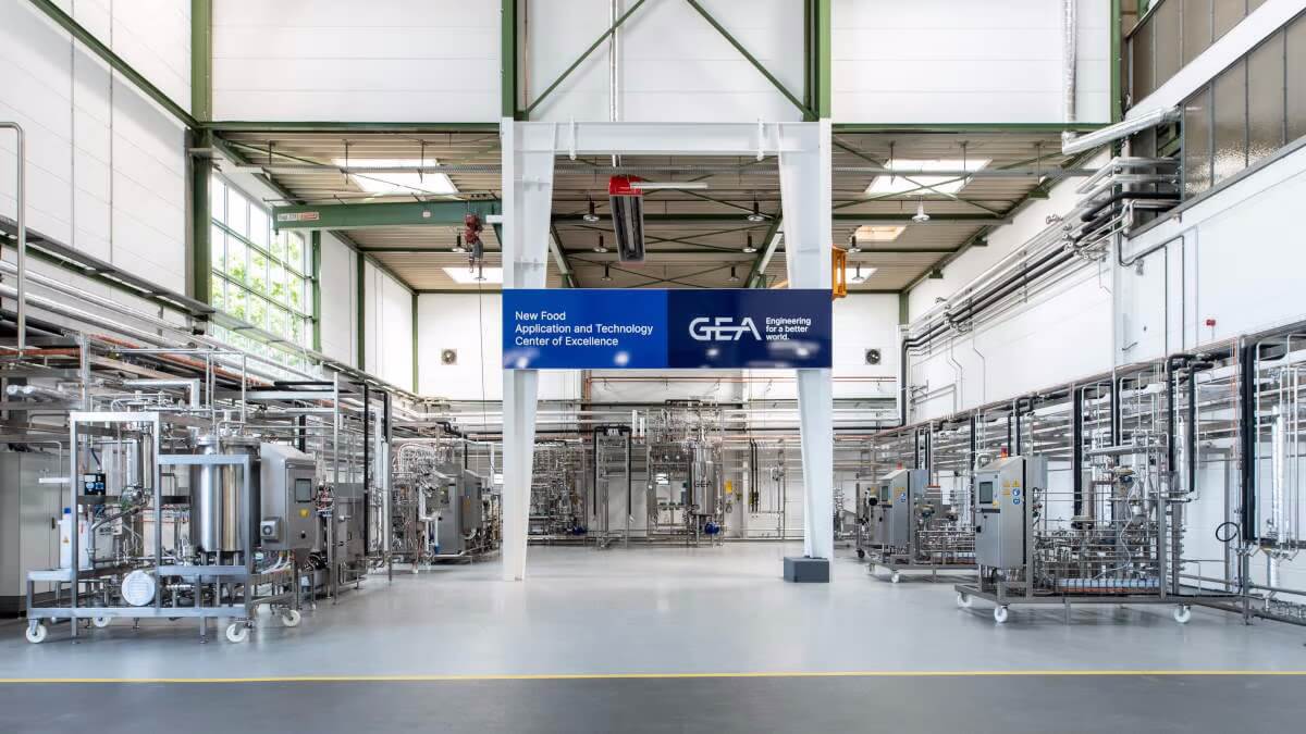 In June 2023, GEA inaugurated its New Food technology center in Hildesheim, Germany, as a development center for a more sustainable food industry. Source: GEA/Mike Henning