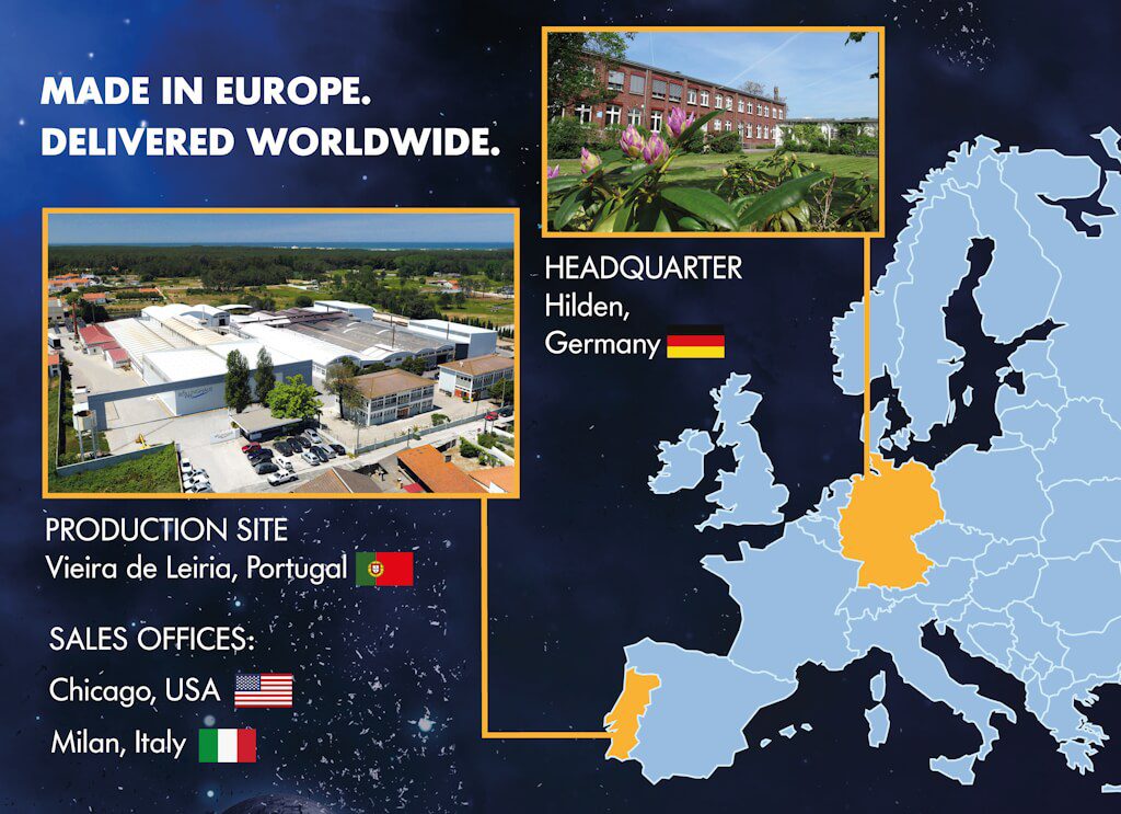 Böllinghaus is a European company with headquarters in Hilden, Germany and a production facility in Portugal, as well as sales offices in the USA and Italy. Böllinghaus is a European company with headquarters in Hilden, Germany and a production facility in Portugal, as well as sales offices in the USA and Italy.