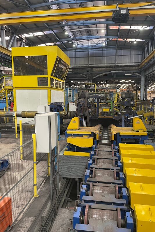 Interior view of the production hall. Interior view of the production hall.